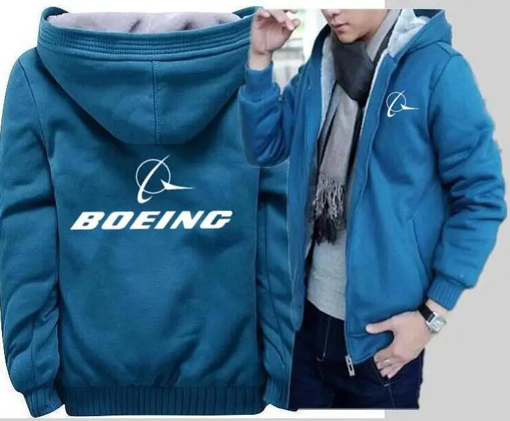 Мужская осенне-зимняя куртка с капюшоном BOEING Airbus, Спортивная утепленная камуфляжная куртка на молнии(может быть настроена на заказ - Цвет: Красный