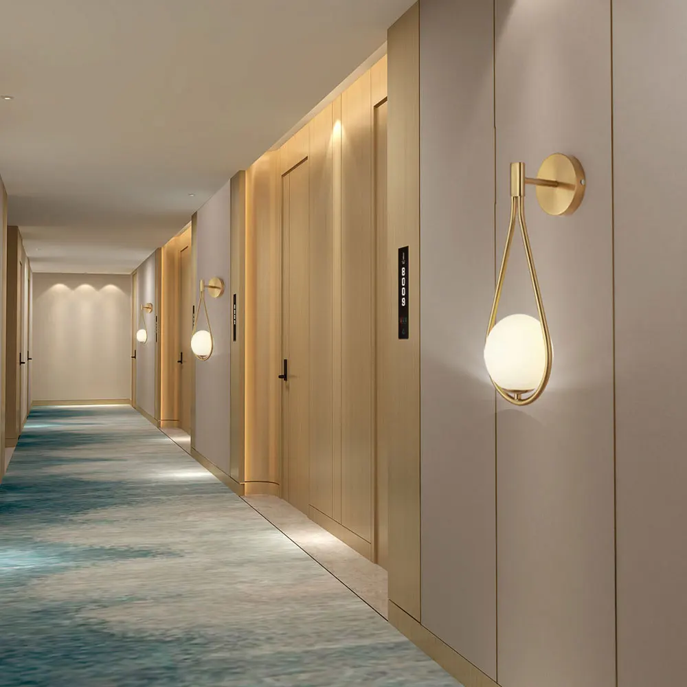 Цена Светодиодный настенный светильник в скандинавском стиле, простой постмодерн в виде шаров, лампа для гостиной, коридора, балкона, креативная...