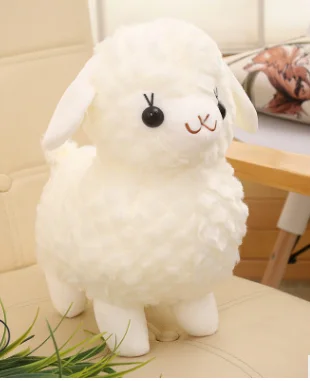 

about 35cm cartoon alpaca plush toy lovely sheep soft doll throw pillow,birthday gift b0574