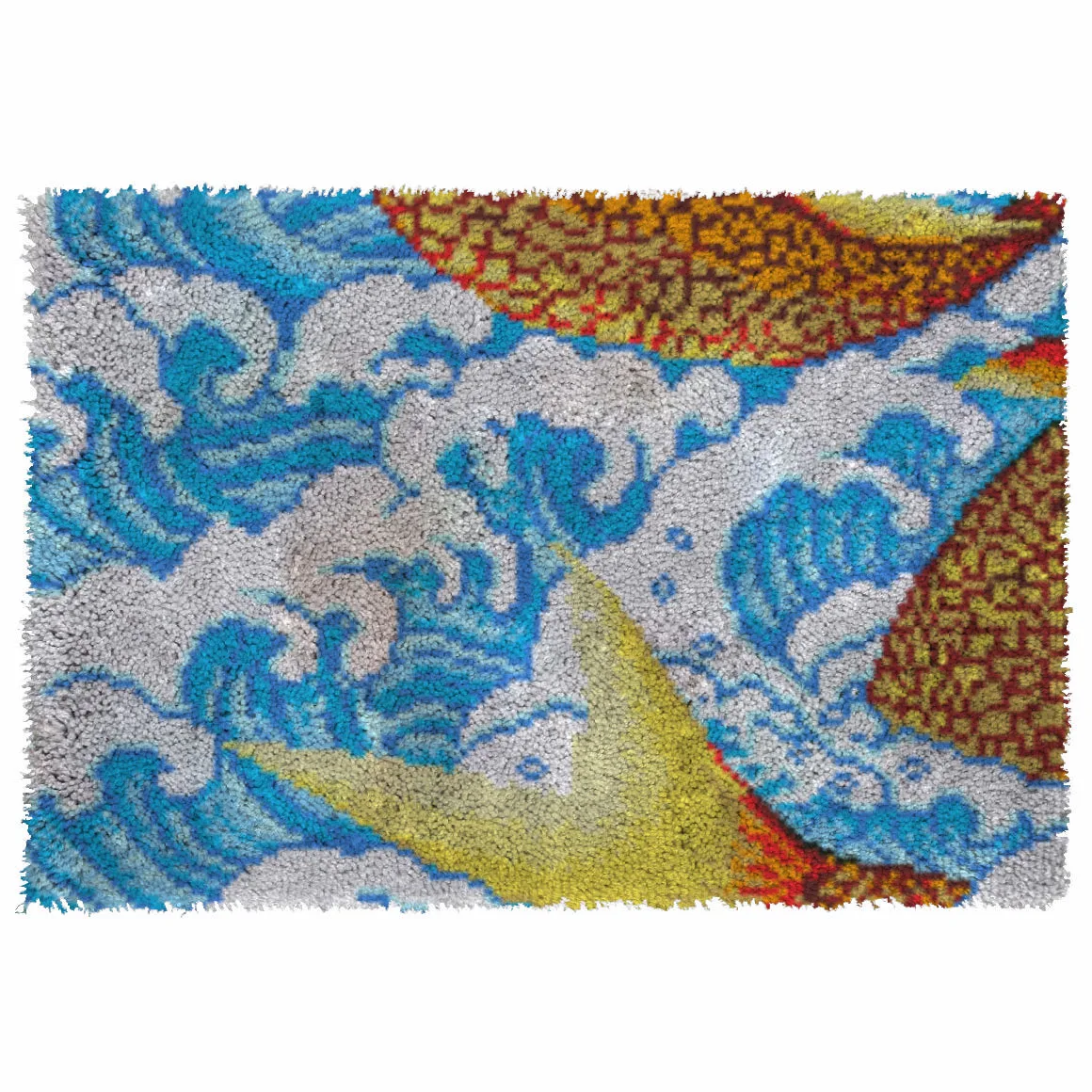 

Ocean cross-stitch kits Latch hook rug kits embroidery stair carpet mats Stitch threads Carpet embroidery yarn for knitting