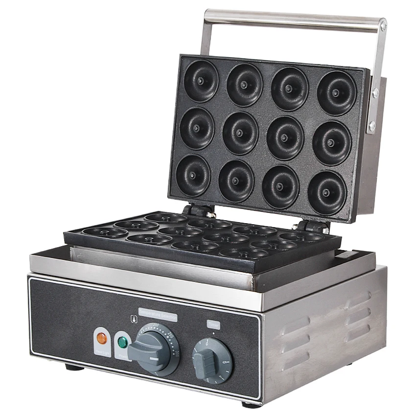 1 шт. электрический 12 отверстий круглый торт гриль сладкий пончик чайник для