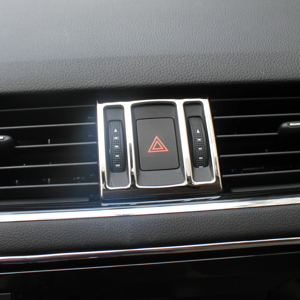 Новинка! 3 шт. для VW Skoda Octavia A7 A 7 2015 Выходная решетка из нержавеющей стали приборной