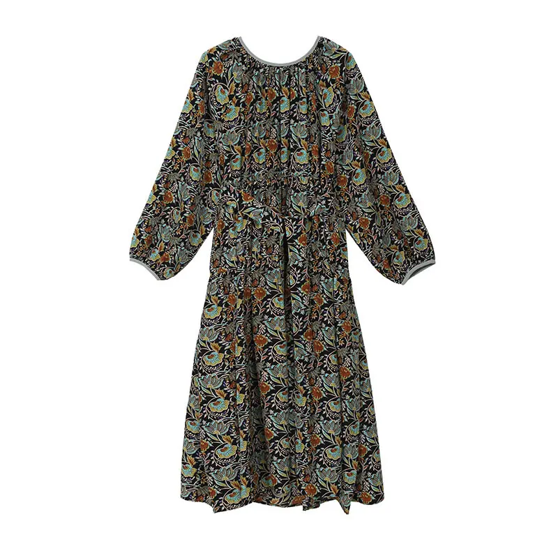 XITAO Плиссированное Платье с принтом женское Модное Новое винтажное Бандажное