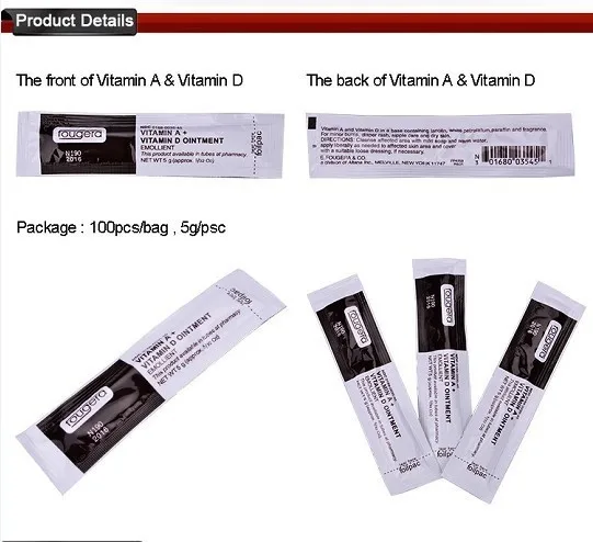 

100 pcs Tattoo Recovery Cream Vitamin A+Vitamin D Ointment Top Tattoo Repairing Cream Tattoo Essential Tattoo supplies