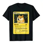 Забавная Dogecoin футболка Doge HODL Card криптомем Мужская детская футболка приталенные мужские футболки летние топы хлопковые футболки с принтом