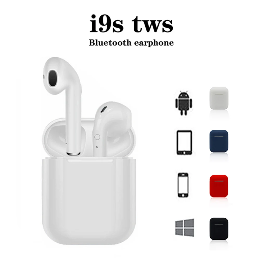 Мини i9s TWS беспроводные Bluetooth наушники всплывающие Оригинальные стерео кнопки