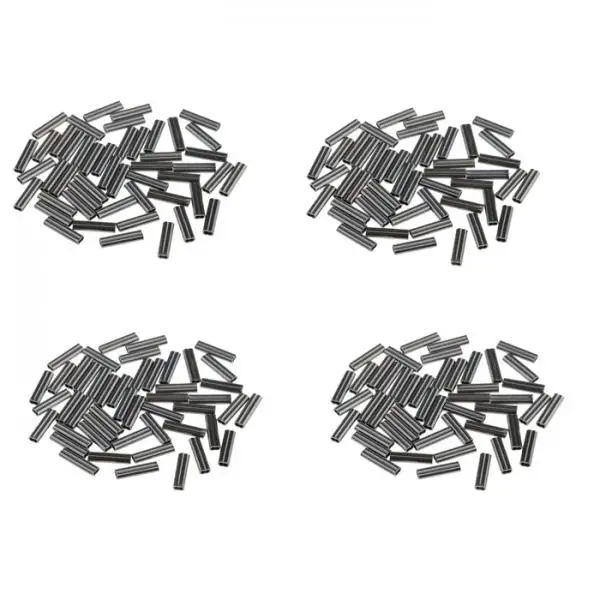 

200Pcs Double Barrel Copper Crimp Sleeves Fishing Line Leader Sleeves Crimps