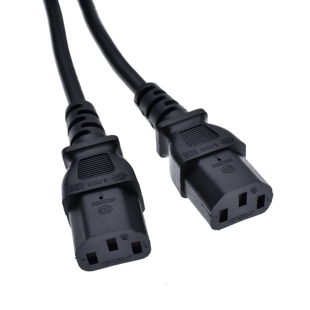VDE Schuko CEE7/13 до 2XC13 Женский Y Тип сплиттер шнур питания евро кабель линии