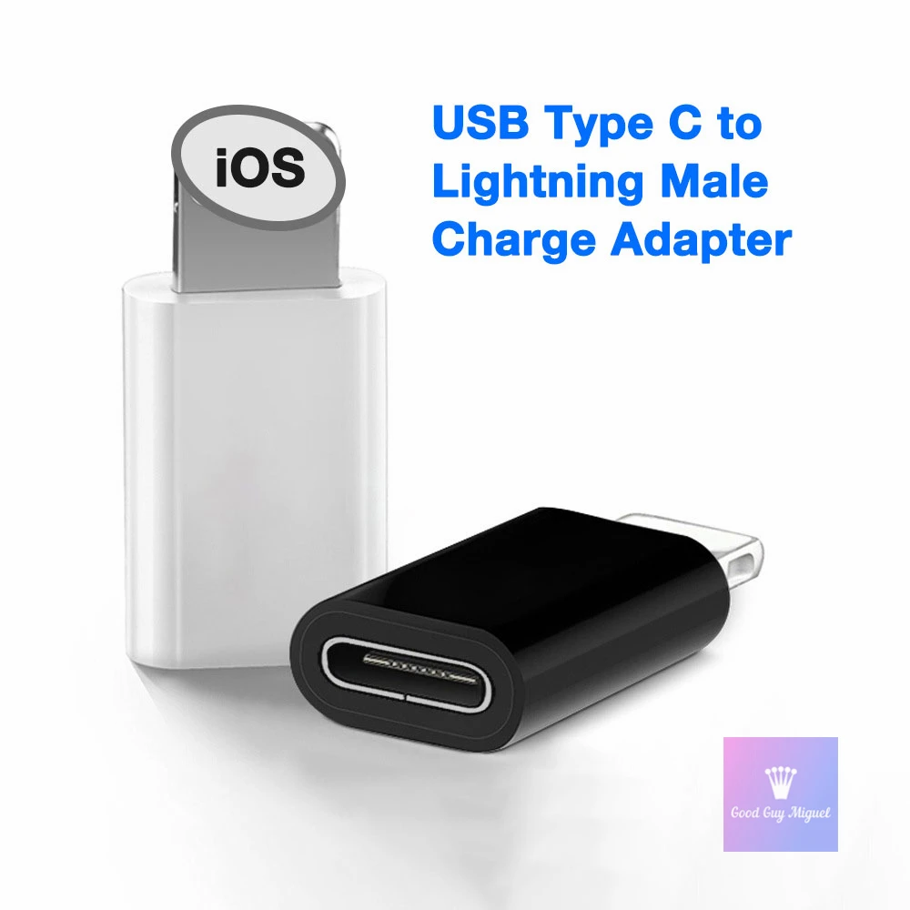 Женский адаптер типа C для Lightning зарядный преобразователь 8 контактный USBC iPhone 12 11 XR