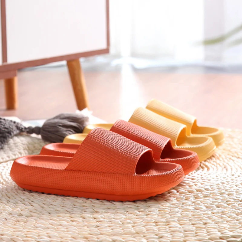 Sandalias antideslizantes gruesas universales de secado r&aacute;pido, Zapatillas de casa de suela gruesa, calzado de ba&ntilde;o, Sandalia de playa de verano-5