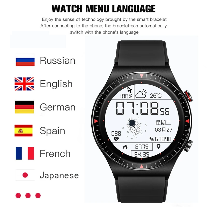 2021 Bluetooth наручные Смарт часы с Для мужчин 4G карта памяти музыкальный плеер smartwatch