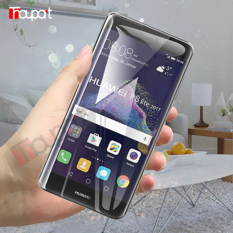 Защитная пленка полностью из закаленного стекла на Honor 8 Lite Huawei P9 2017 для экрана P8