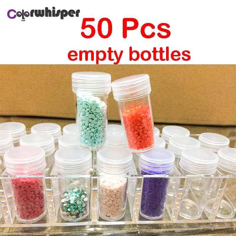 Флаконы для алмазной вышивки пустая коробка объем 15 мл вмещает 7 пакетов