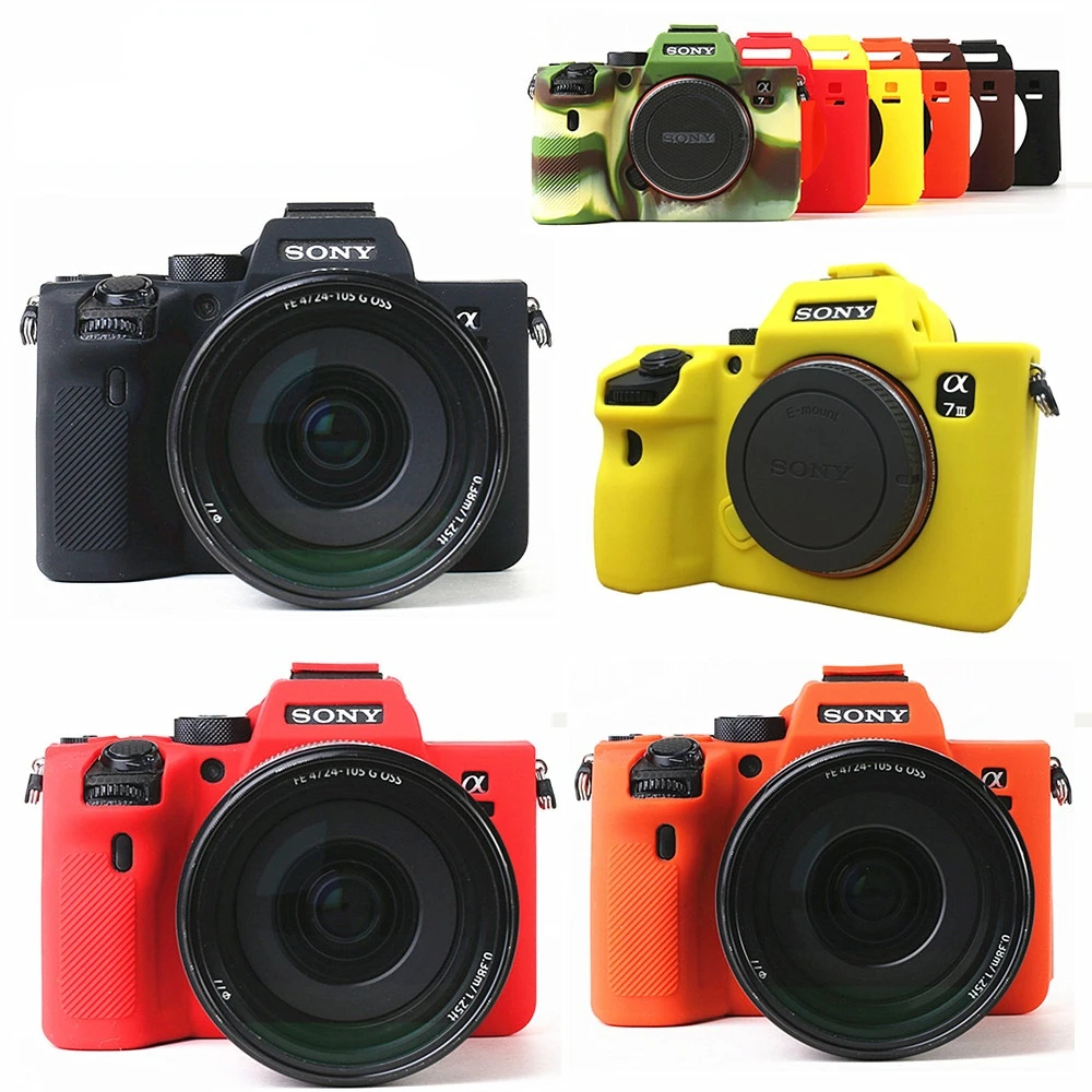 Силиконовый чехол кожа брони для камеры Sony A7c A9 A7 A7R A7S Mark II III IV A7II A7SII A7RII A7III A7RIII A7RIV