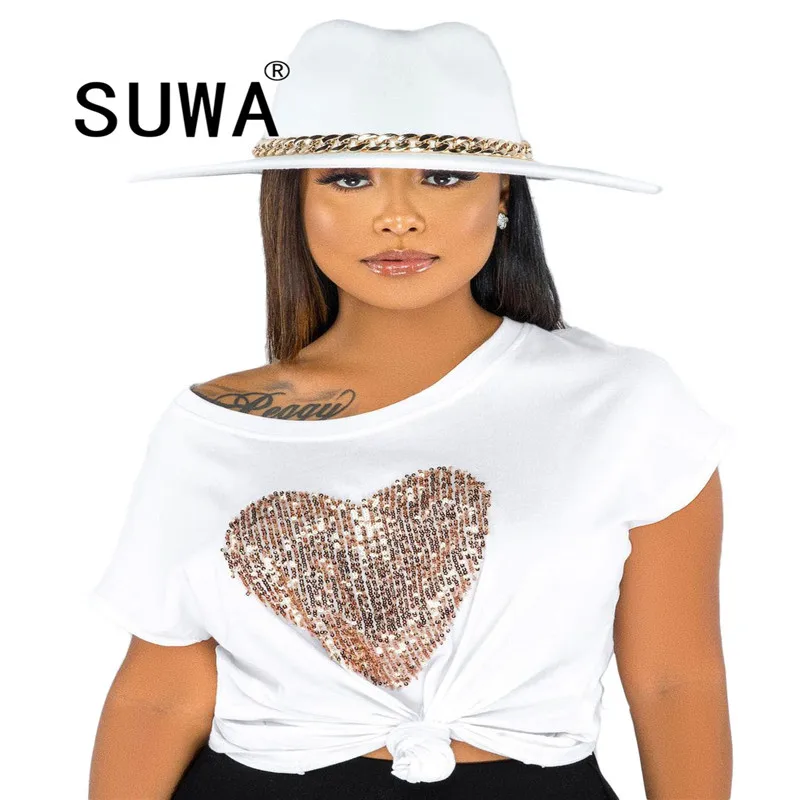 

Women T-Shirt Summer 2021 Hot Deals Lover Printed Short Sleeve Pullover Top Classic Casual Tunic Streetwear Free Shipping