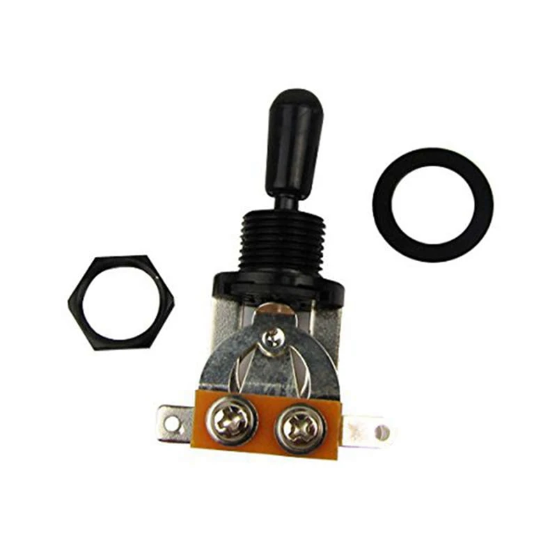 

Quality 2x Metric 3 Way Short Straight Guitar Toggle Switch Pickup Selector & 2 Pair Roller String Trees Retainers,String Glides
