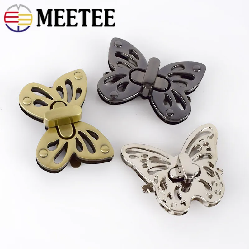 Meetee 5/10 шт. Женская сумка с замком металлическая закручивающаяся защелка защелкой