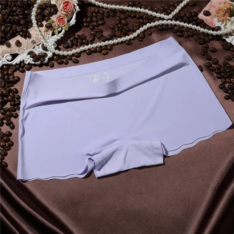 Новинка большие размеры шелковые бесшовные сексуальные дышащие защитные брюки