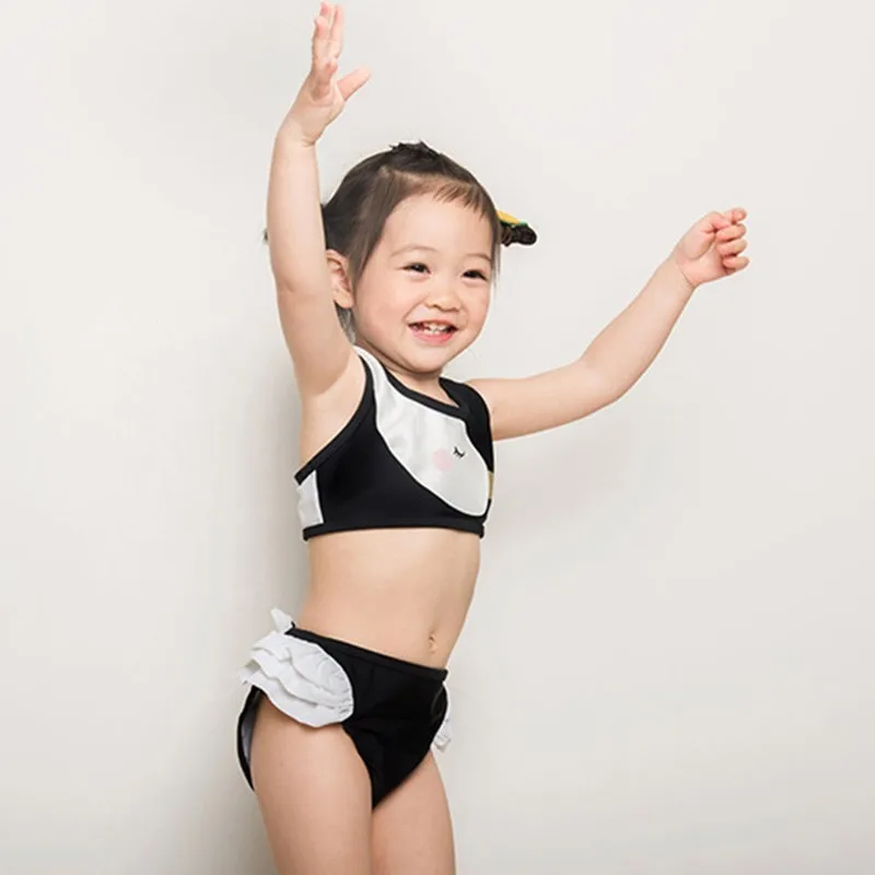 Детский купальный костюм Милая принцесса Маленькие лебединые купальники для