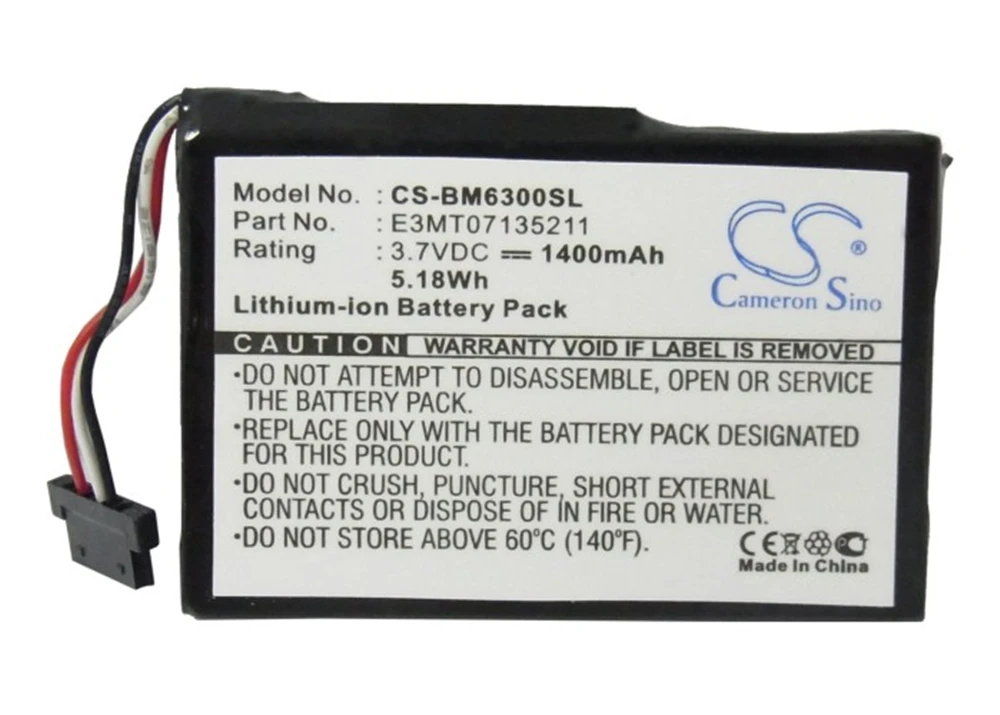 

Cameron Sino 1400mAh Battery For Transonic MD 95255, PNA-3002, Lenco Nav400