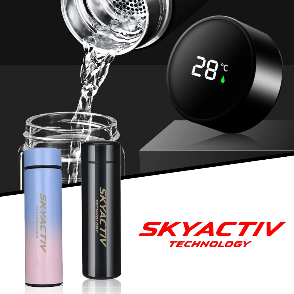 

Intelligent Thermos Temperature Display Stainless Steel Vacuum Water Cup For Mazda 2 3 5 6 8 cx3 cx4 cx5 cx7 cx8 cx9 cx30 mx5