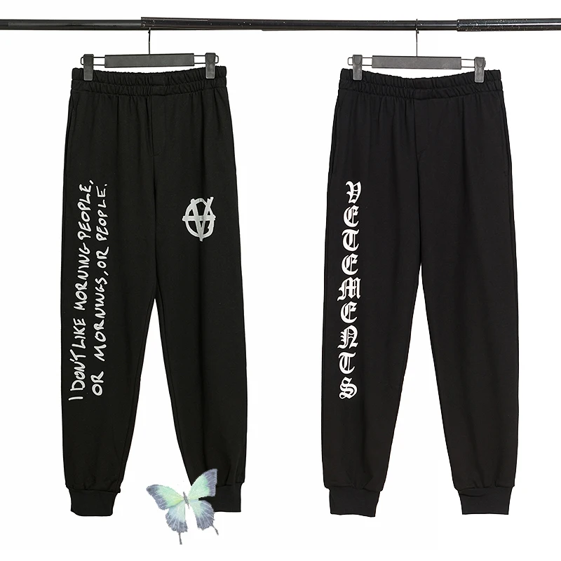 

Махровые брюки Vetement для мужчин и женщин, повседневные спортивные брюки Vetement, высокое качество, 100% хлопок