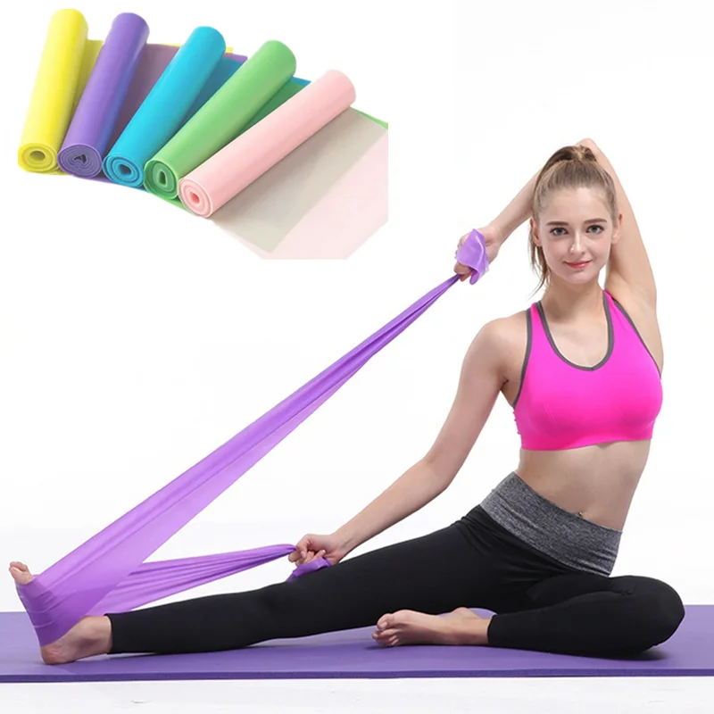 

Yoga Pilates TPE Resistance Band Stretch Training Exercise Sport Elastic Band Bodybuilding Portable Fitness Equipment Home