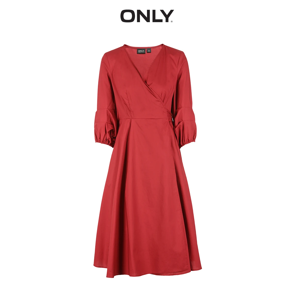 Женское платье с V-образным вырезом и шнуровкой | Женская одежда