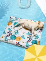 dog mat cooling summer pad mat for dogs cat lce silk pad breathable pet dog bed summer washable for medium and small dogs