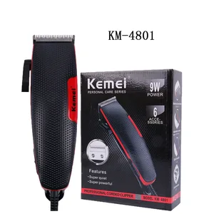 Машинка для стрижки волос Kemei, профессиональный электрический перезаряжаемый триммер для волос, машинка для стрижки бороды, парикмахерские машинки для стрижки волос