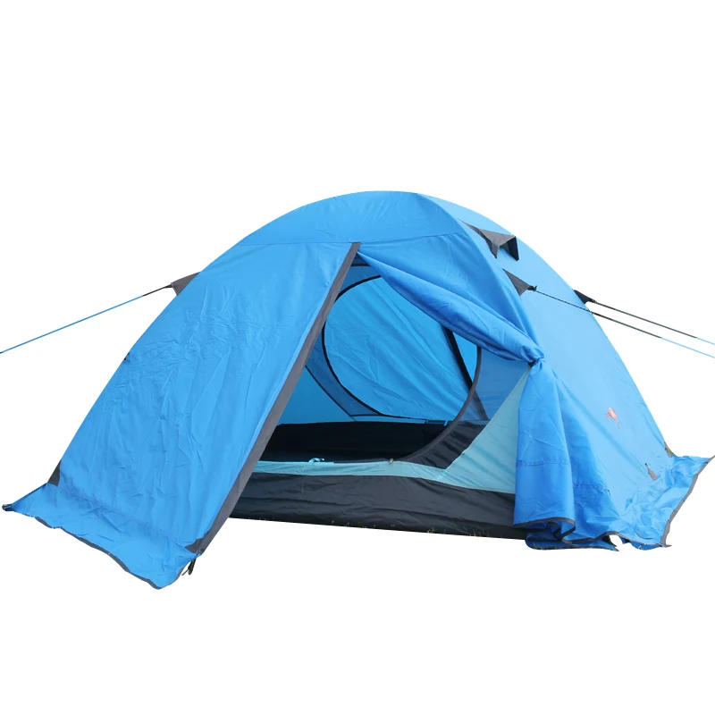 

Ultralight manual aluminum pole outdoor camping tent for 3-4person