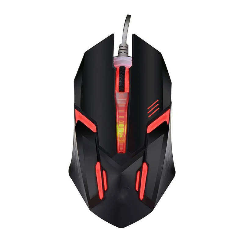 Проводная игровая мышь с 3 кнопками USB светодиодный дышащая Кнопка огня 3200 DPI мыши