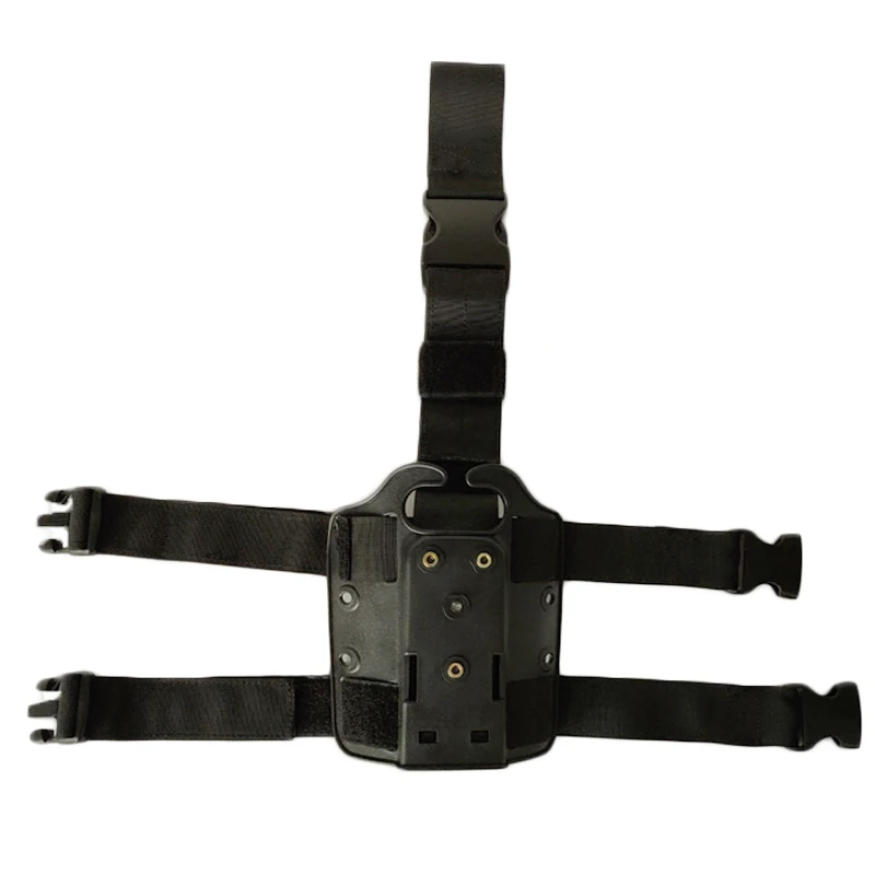 Leg platform Black Чехол-кобура для ружья с левой и правой стороны для Glock 17 19 Beretta Colt Sig p226 Usp, универсальная кобура, Регулируемая посадка с тактическими огнями - Цвет: Leg platform Black