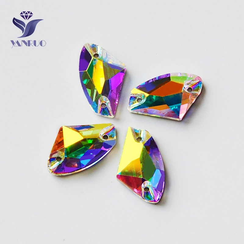 YANRUO 3256 Galactic AX ab стеклянные стразы платье пришивные стразы для шитья камни и кристаллы для шитья аксессуары