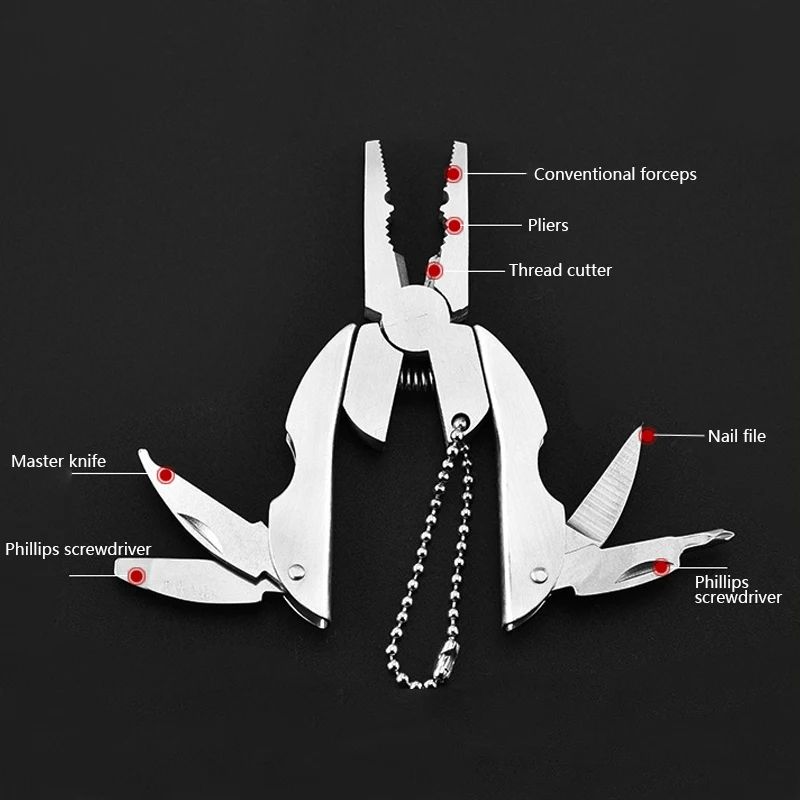 

Multifunction Pliers Pocket Plier Outdoor Camping Travel Survival Folding Knife Combination Tool Stainless Steel Foldable Tool