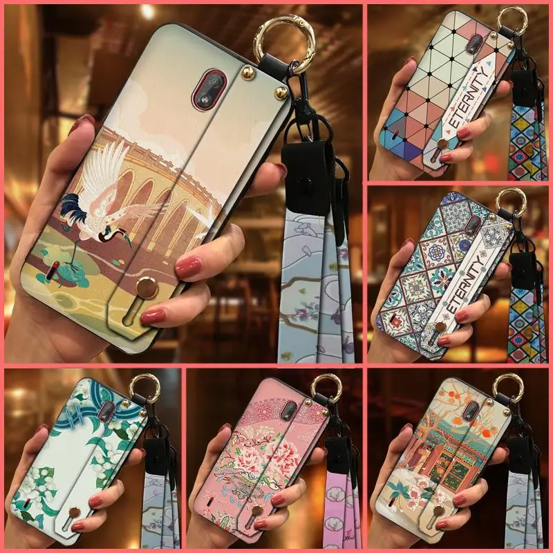 Водонепроницаемый чехол для телефона Nokia C1 в китайском стиле мягкий