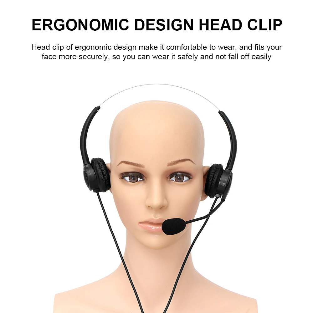 

USB Headset With Microphone For PC 3.5mm Business Headset With Mute Noise Reduction Function For Call Center Headset