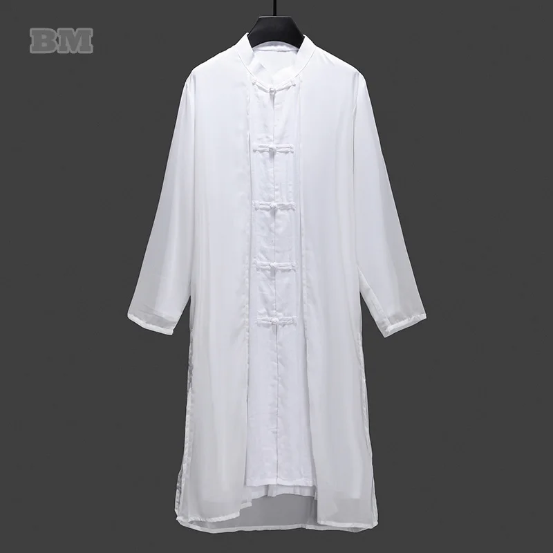 

2021 китайское традиционное платье, форма кунг-фу шаолин, длинная рубашка размера d, Мужская одежда, стиль Древней Модели, модель костюма