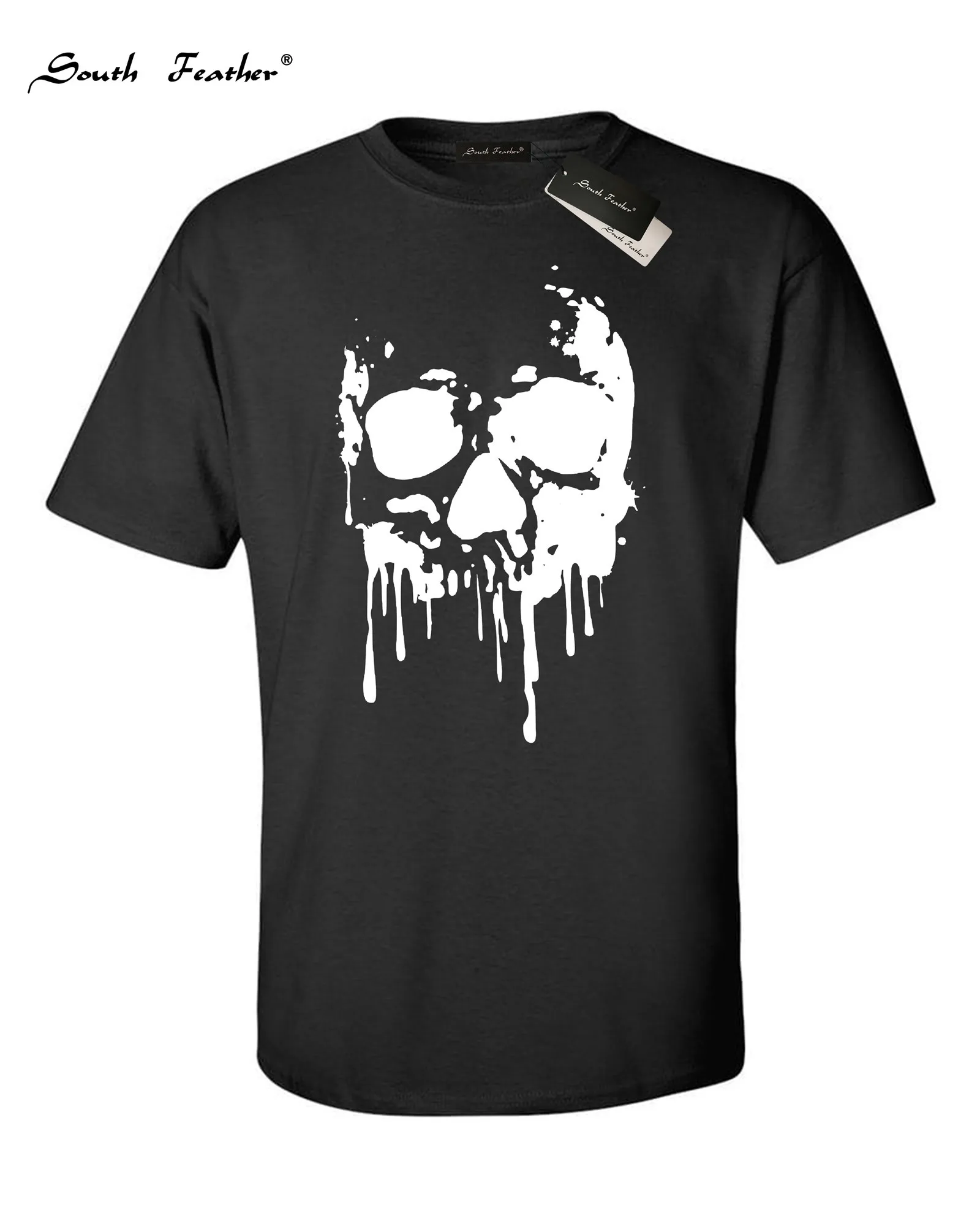 Летняя повседневная мужская футболка с коротким рукавом и круглым вырезом