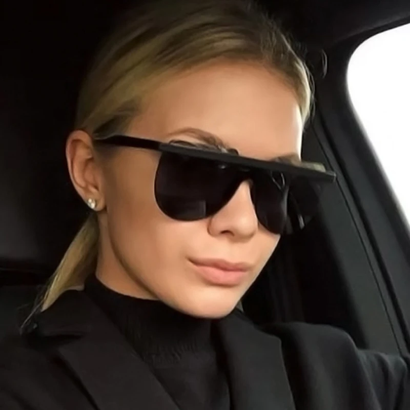 Очки солнцезащитные женские без оправы овальные зеркальные солнечные