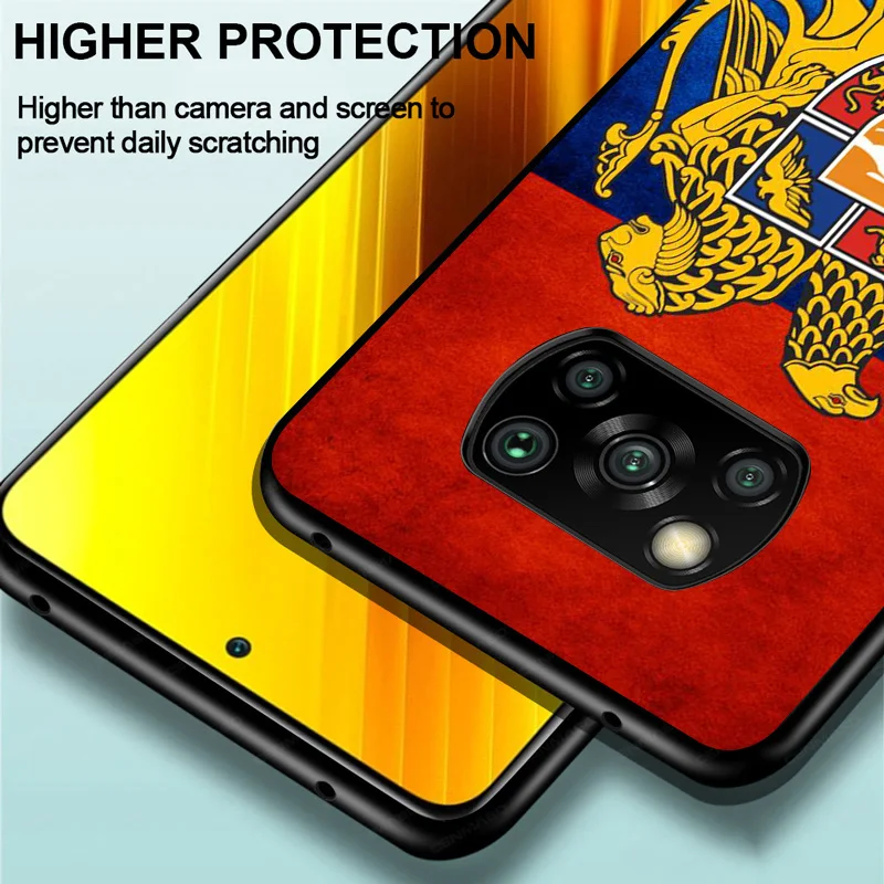 

Armenia Armenians Flag For Xiaomi Poco C3 M3 M2 X3 NFC X2 F2 Pro F1 Mi Play Mix 3 A2 Lite A1 6 5 Phone Case
