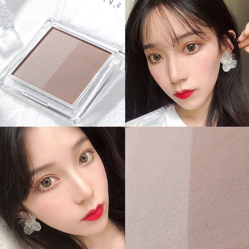 2019 Hot Two-color Nose Shadow Powder Three-dimensional Repair Shading Contouring New Fashion Women Girl Face Makeup t6 |