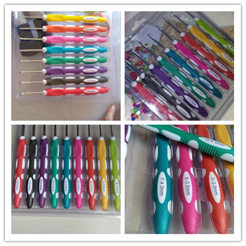 9 шт./компл. набор эргономичных крючков для вязания спицы Швейные