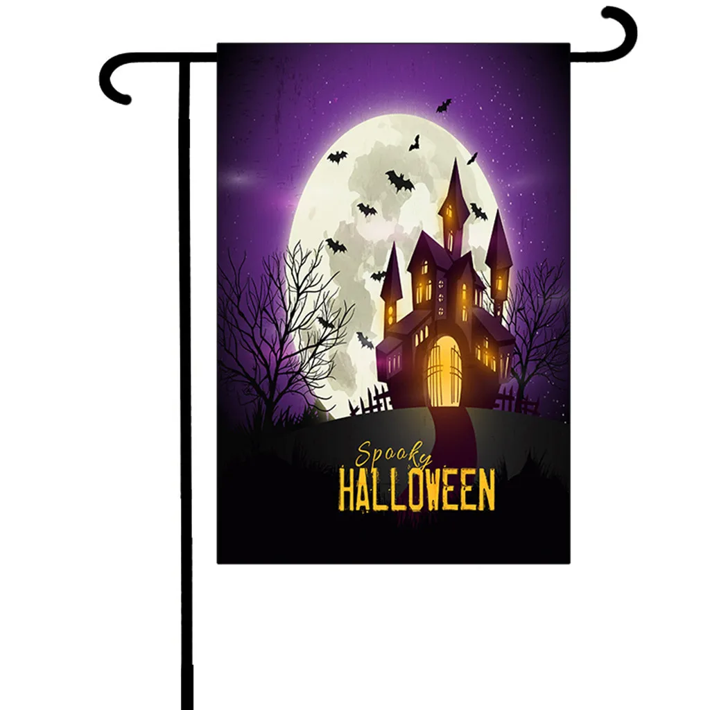 

Funny Halloween Double-sided 3D printed Flag house flag&garden flag Halloween party Flags Hanging House Decoration style-5