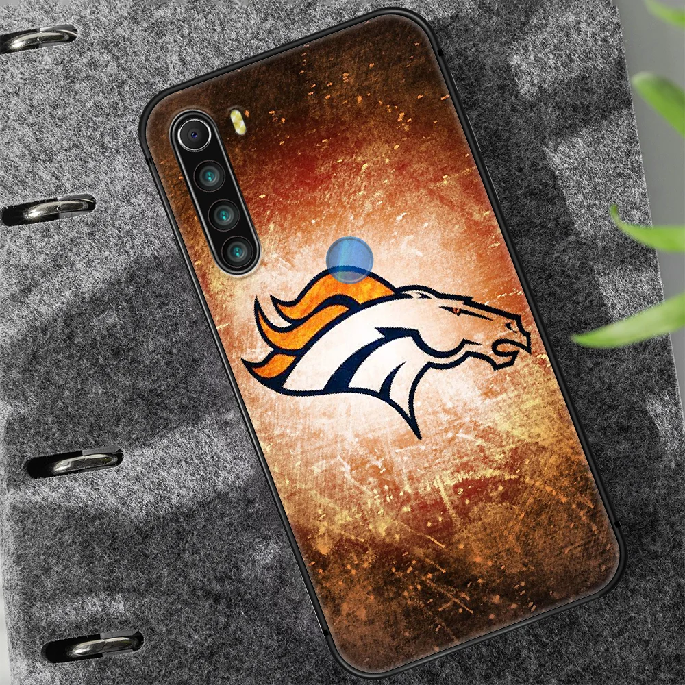 

Football Denver Bronco Rugby Phone Case Cover Hull For XIAOMI Redmi 7 7a 8 8a 9 10X NOTE 6 7 7s 8 8t 9 9s Pro Max black Funda