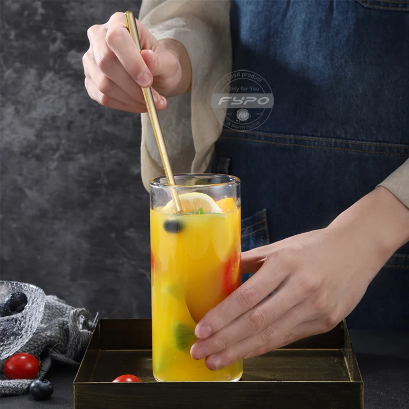 Fypo кофейная ложка с длинной ручкой из нержавеющей стали для перемешивания кофе