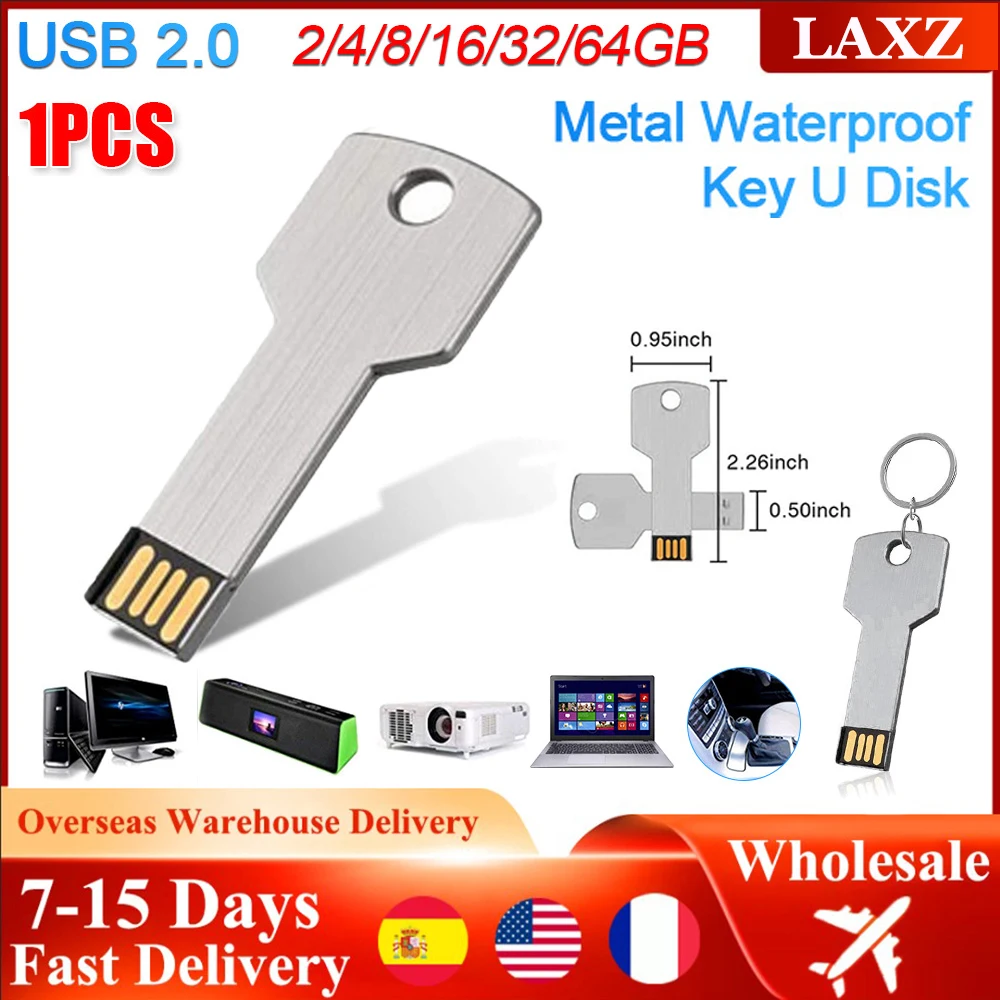 

USB Flash Drive pendrive 64G Pen drive waterproof usb stick u-disk 2.0 key gift for PC Waterproof USB Stick Portable USB Drive