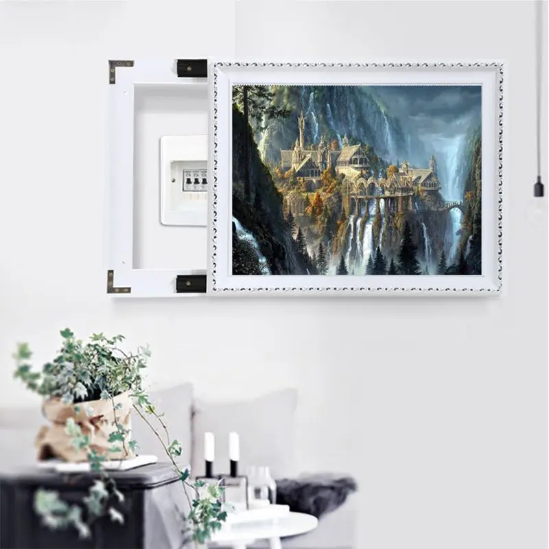 

Ancient castle 5D DIY Round Diamond Painting Embroidery Drill Needlework Cross Craft Stitch Kit Home Decor E56C