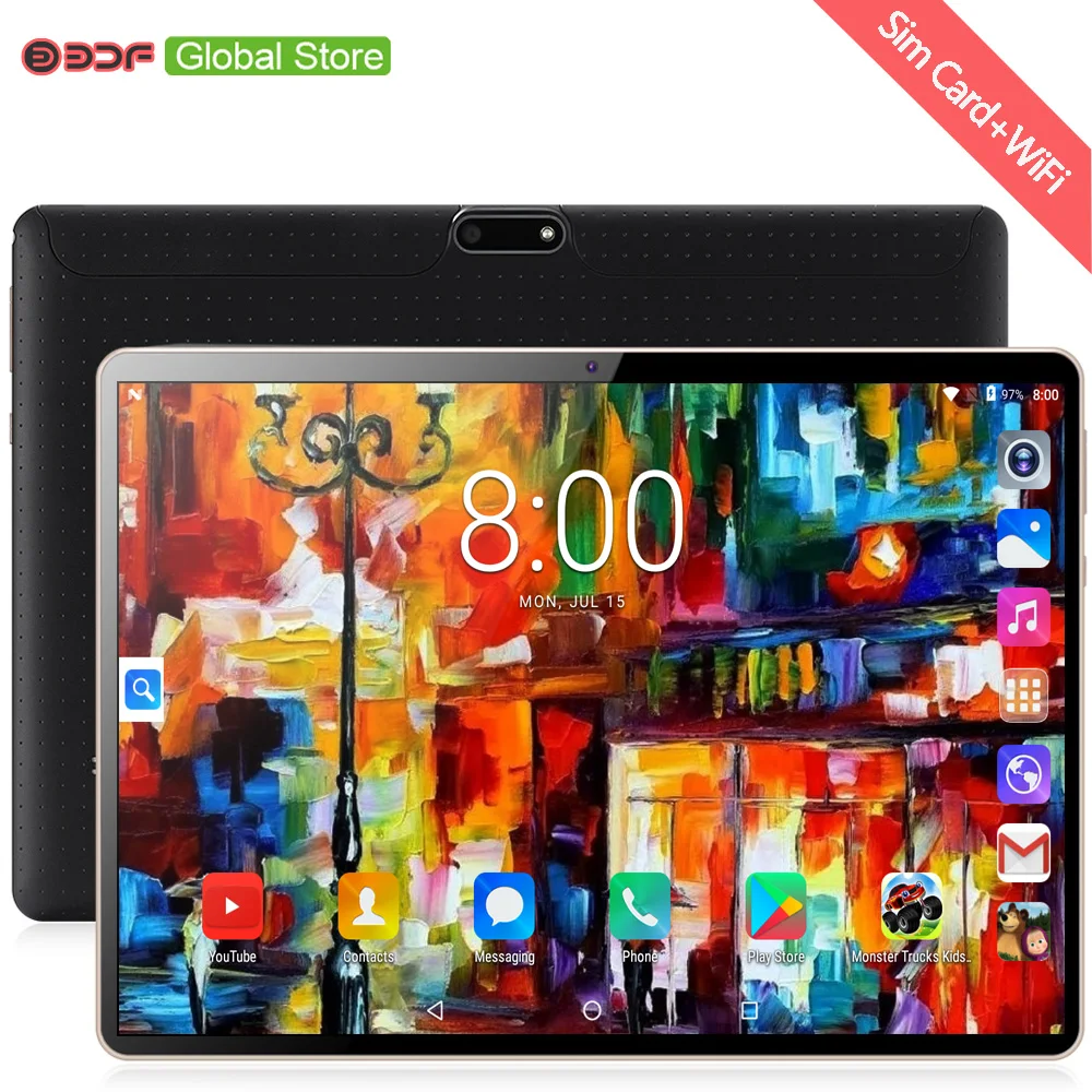 10 дюймовый планшетный ПК Android 7 0 Google Play планшеты 3G телефонные звонки CE бренд Wi Fi