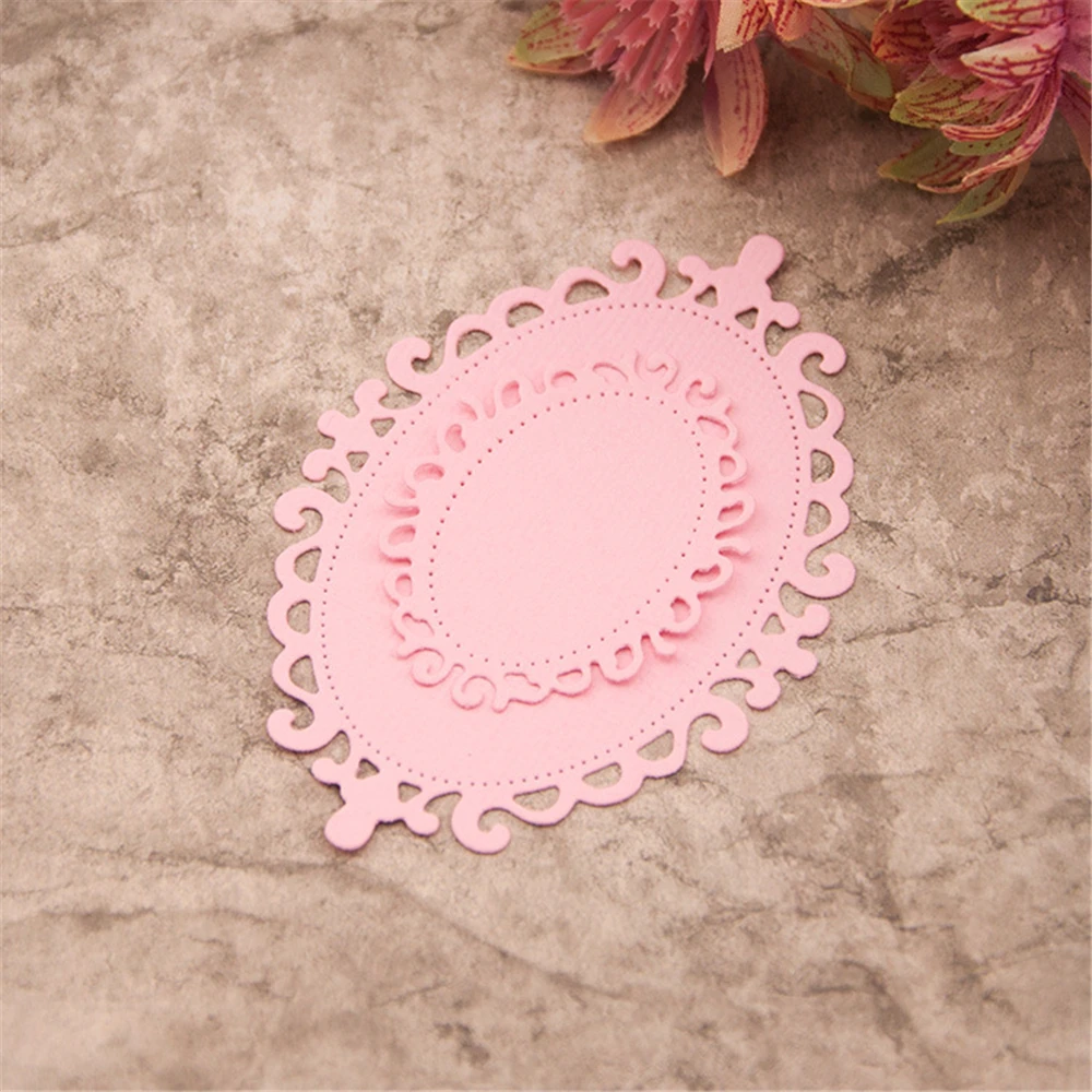 Овальная фоторамка рождественские штампы Скрапбукинг Новые поступления